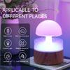 Humidificateur de Pluie Nuage de Champignon Machine d'Aromathérapie Goutte de Pluie Relaxante Atomisation Ultrasonique Humidification Veilleuse Colorée