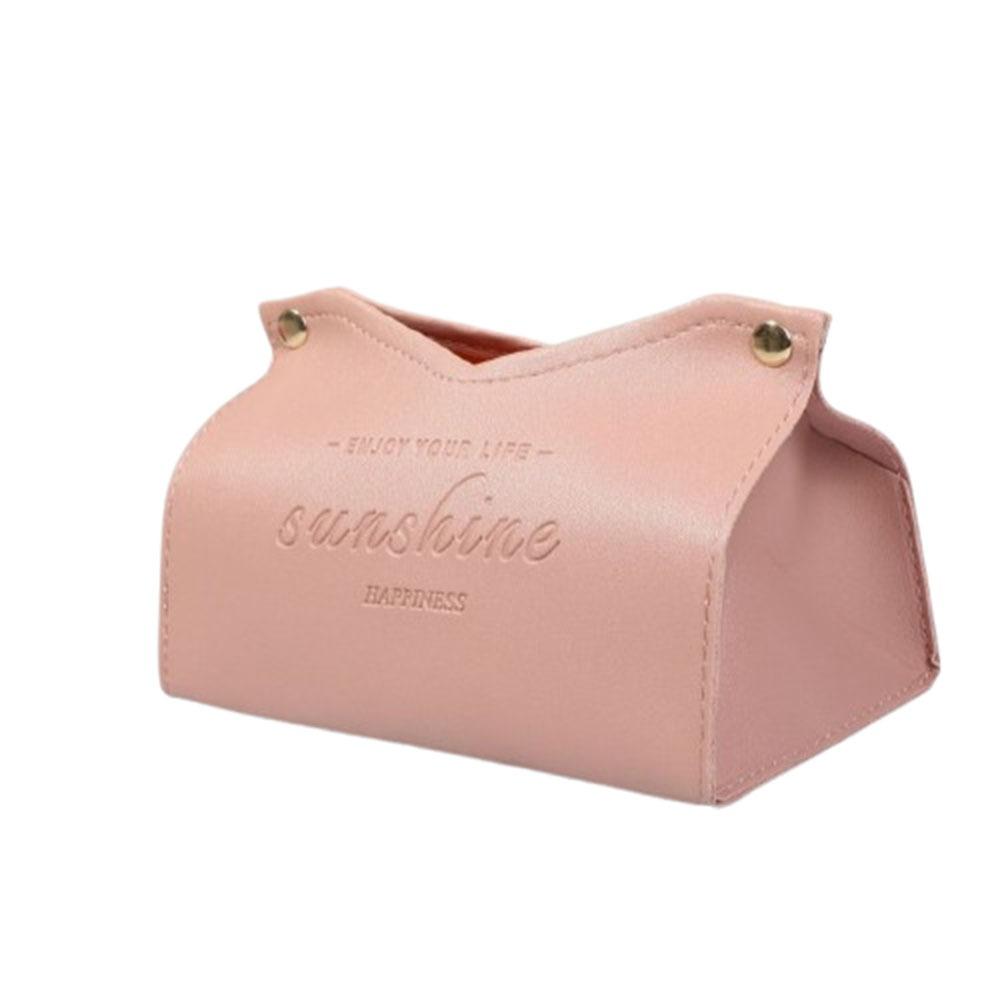 Solid Color Napkin Holder Multi-purpose Tissue Paper Storage Bag Dustproof Tissue Box  Desktop
