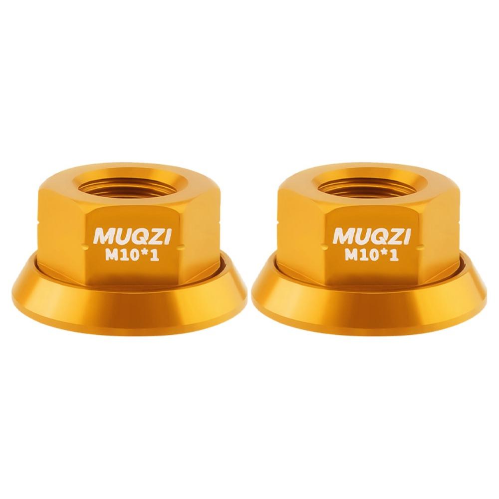 2pcs High Strength Rear Axle Screw Aluminum Zinc Zinc Alloy Bike Accessories Bicycle Hub Nut Cycling