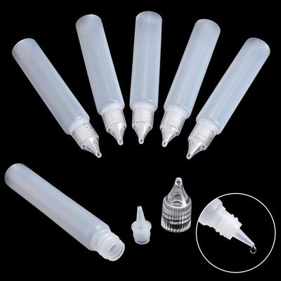 5PCS Plastic Scrapbooking Craft Tool Glue Applicator Needle Squeeze Bottle Paper Quilling