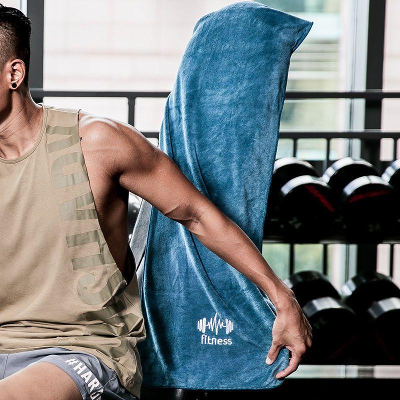 1 Stück Graues Unisex-Handtuch für das Fitnessstudio mit hoher Saugfähigkeit und schneller Trocknung | Schweißaktivierbare Sportmatte für Basketball, Laufen & Fitness-Workouts