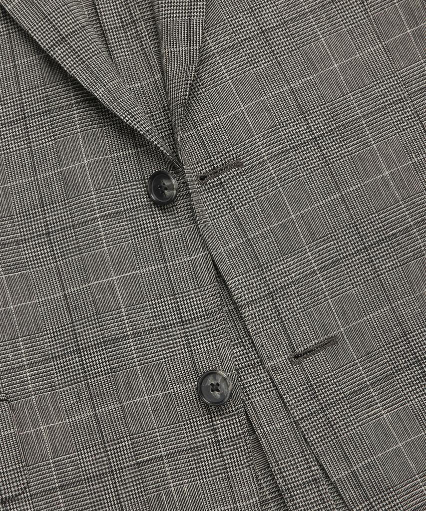 BROOKS BROTHERS Classic Fit Linen Cotton 2-Button Jacket (Grey) (Bbjsmf8436Wes)