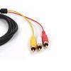 כבל ממיר אות יציב Plug Play נגד הפרעות תאימות רחבה שידור שמע 1080P כבל מתאם וידאו HDMI-תואם ל-3 RCA
