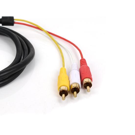 כבל ממיר אות יציב Plug Play נגד הפרעות תאימות רחבה שידור שמע 1080P כבל מתאם וידאו HDMI-תואם ל-3 RCA