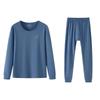 Yiershuang Men's High-Elastic Cotton Blend Thermal Underwear Set