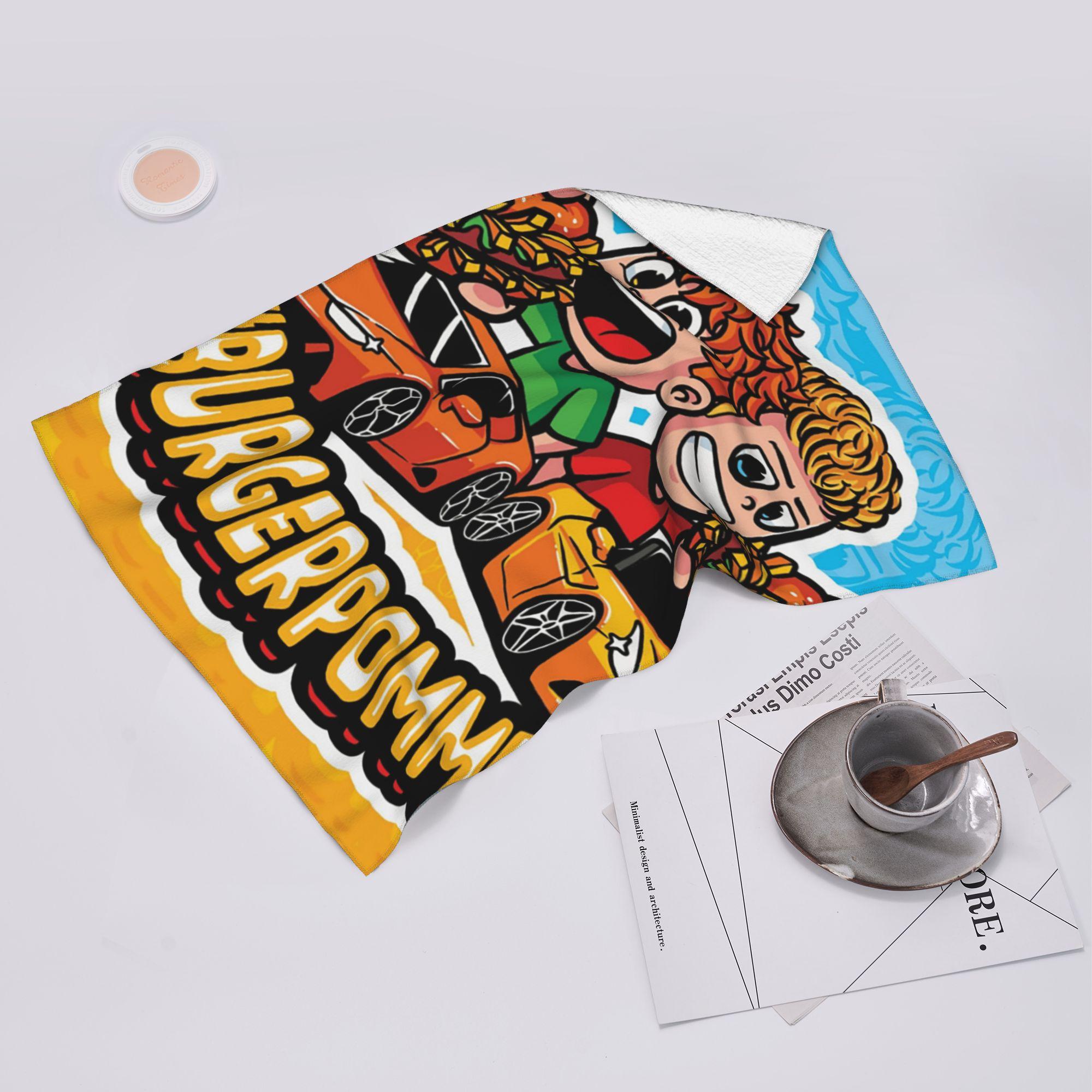 Ka Chen Muxi White Lukasbs Burgerpommes Icrimax Game Soft Face Towel Quick Dry Pool Bath Cotton Towels Breathable