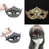 Costume Prop Mask With Metal Embellishments And Rhinestones For Halloween Party
