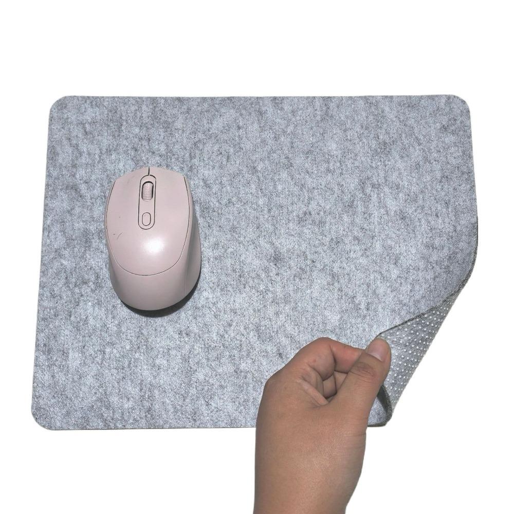 

Felt Mice Mat Non-slip Mousepad Durable Computer Table Protector Students 30x23cm