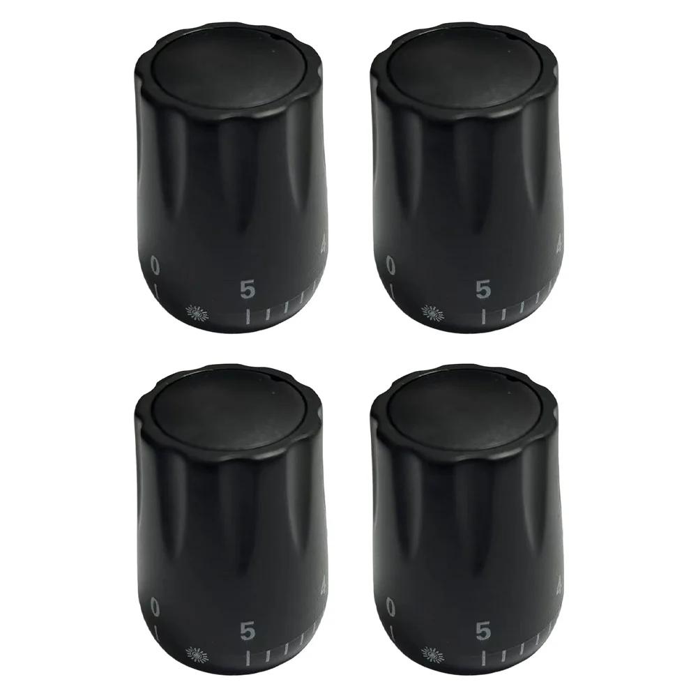 

4PCS M30x1.5 Thread Underfloor Heating Manifold Handwheel Switches Underfloor Heating Manifold Accessories чорний