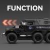 1:32 Conqueror Legierung Polizei Explosionsgeschützte Fahrzeuge Diecast Metall Geländepanzer Fahrzeugmodell Sound Licht Kinderspielzeug Geschenk