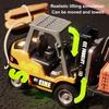 1/64 RC Forklift Toy Rechargeable Remote Controlled Alloy Forklift Toy Car Model 2 in 1 Transformable Lift Fork & Hook for Kids