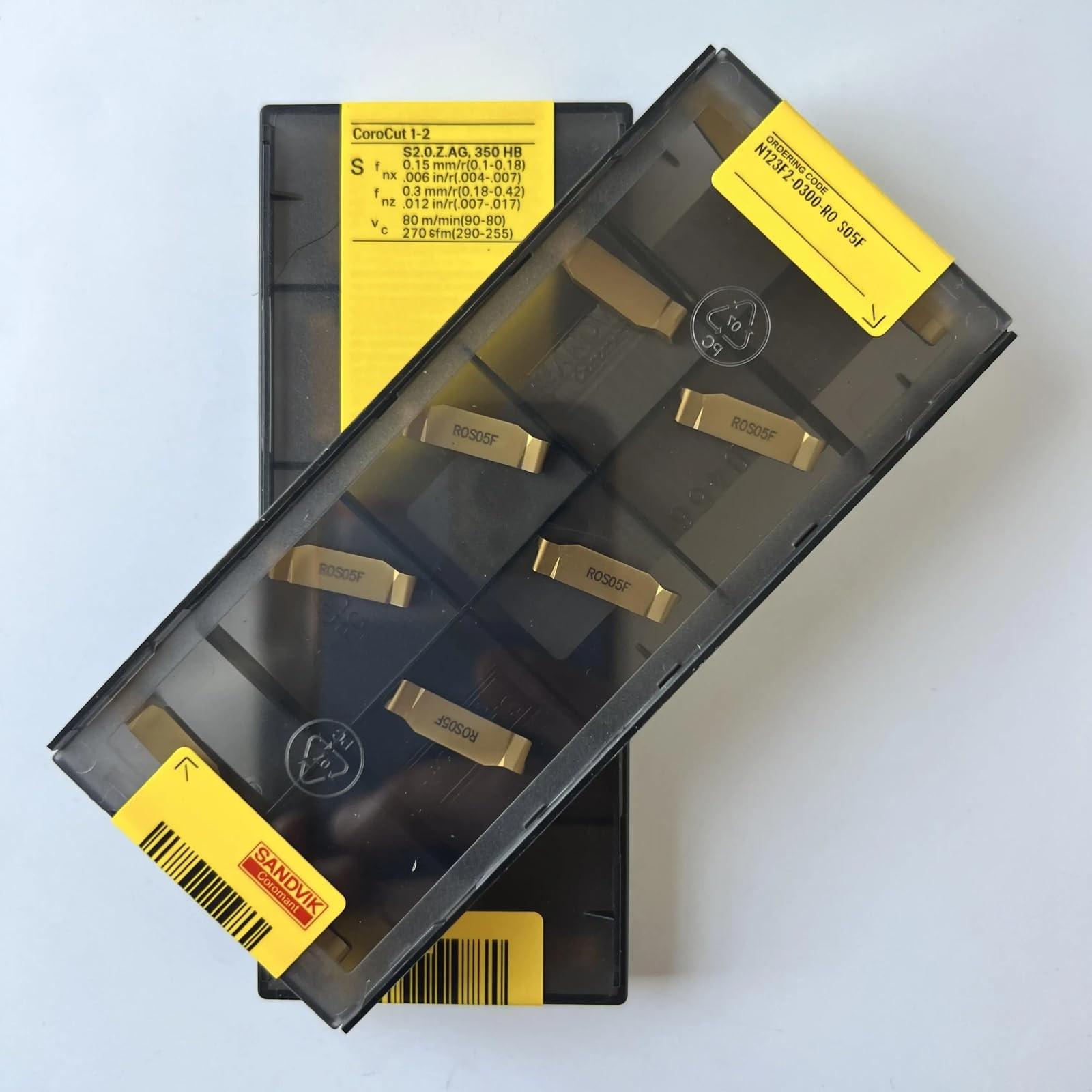 

Original Sandvik / N123F2-0300-RO S05F /CNC lathe carbide blade tool 10 Pcs