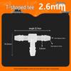 High-Temp Resistant Plastic Hose T-Connector, Quick Connect Fish Tank Accessory, PP Material