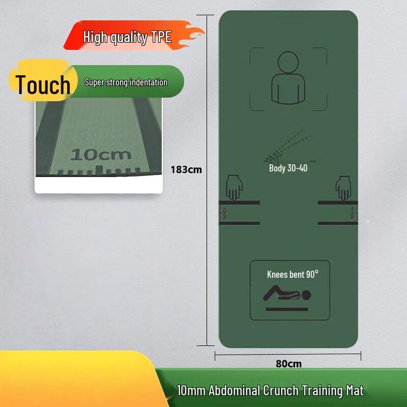 WEZHO TPE Abdominal Training & Yoga Mat