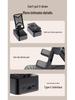 Bluetooth Speaker Mobile Phone Holder: Three-in-One Rotating Audio & Charging Steel Cannon