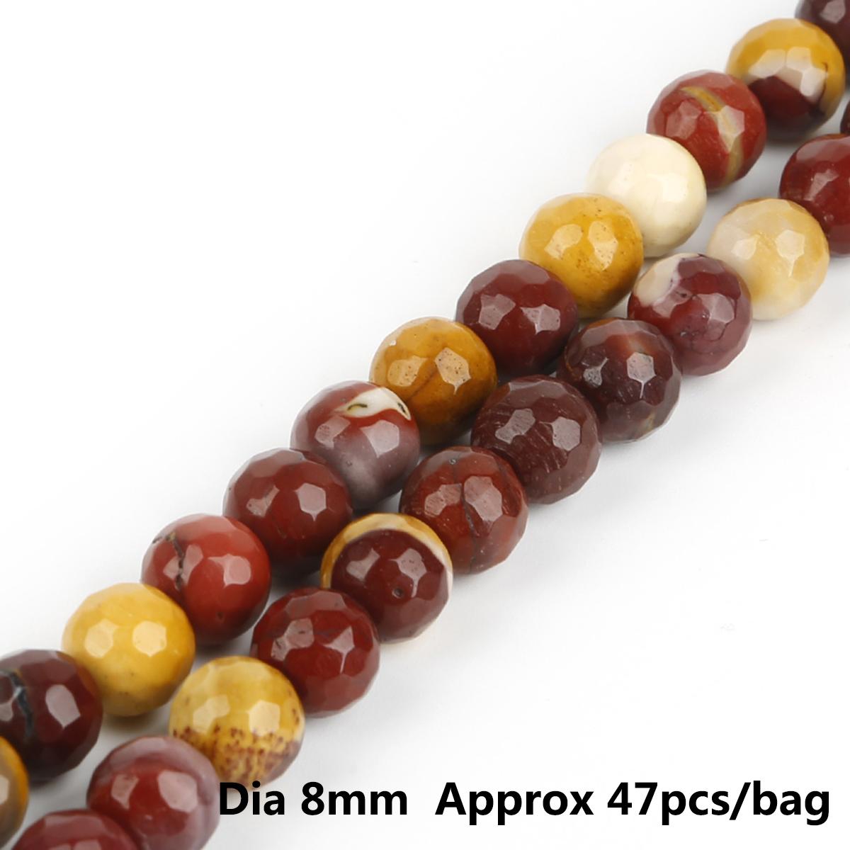 

Круглые свободные бусины из граненого яичного желтка из натурального камня, прядь 15 дюймов, 4, 6, 8, 10 мм, размер на выбор для изготовления ювелирных изделий 8mm 47pcs