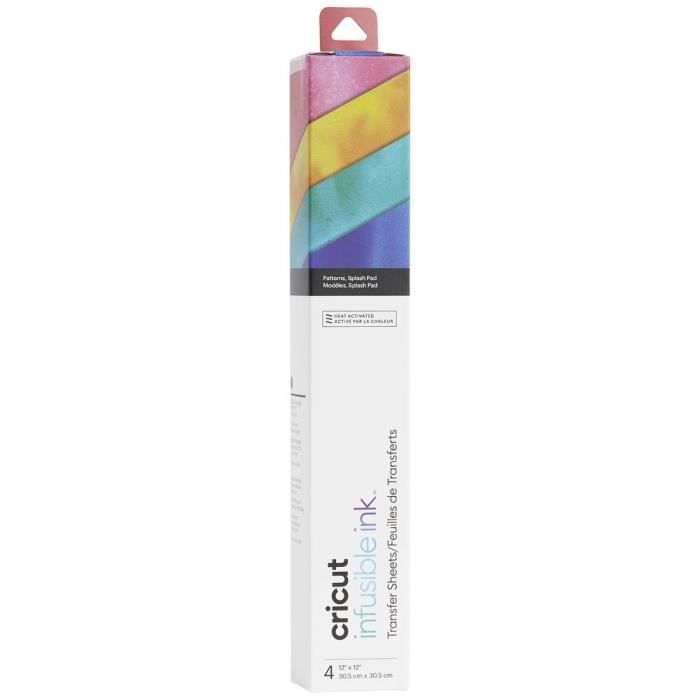 Feuilles De Transfert Multicolore - Cricut - Infusible Ink™ - Splash Pad - 1 Lot - Mixte