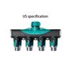 4-Way Tap Connector 3/4'' Plastic Garden Hose Splitter Drip Irrigation Water Connector for Agricultural New