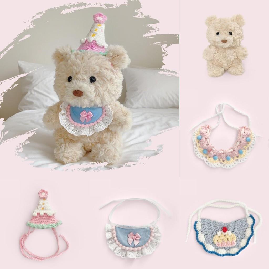 Plush Bear Cute Toy Cotton Filling Comfort Decor Children Festival Gift Doll