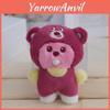 Adorable Plush Bubble Blowing Doll Toy With Cute Beaver Costume In Strawberry Bear Design