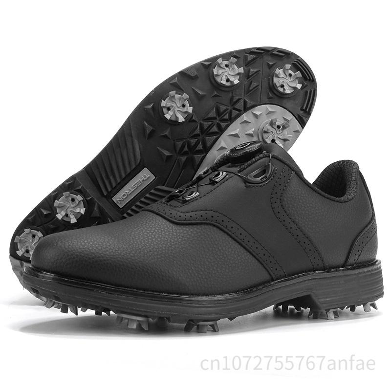 

Men Professional Rotating Buckle Golf Shoes Outdoor Casual Sports Shoes Anti-Slip Golf Training Sneakers Adult Walking Footwears 39