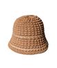 Seullipiseullib Line Minimal Brown Bucket Hat