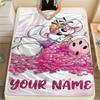1 Stück Benutzerdefinierter Name Diddl Gemustert Flanelldecke Geeignet für Alle Jahreszeiten für Heimdekoration Wärme und Komfort Geschenke Feiertagsgeschenk_xia