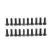 M5 Motorcycle Windshield Bolts Nuts Gaskets Set Aluminum Alloy Rubber Replacement for Suzuki Black
