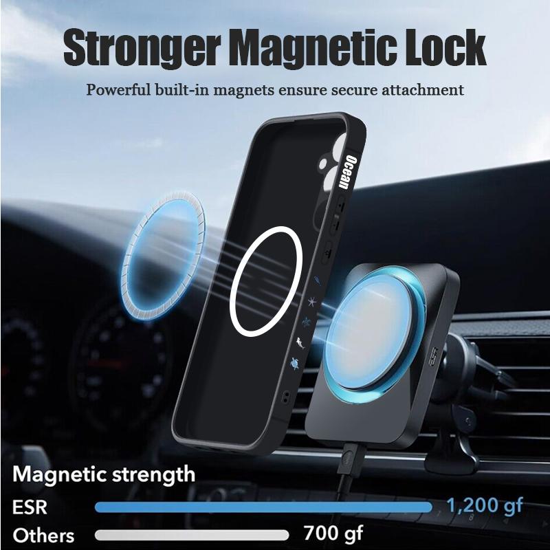 Whale Phone Case For Samsung Galaxy S25 FE S26 S25 S24 S23 S22 Ultra Plus For Magsafe Wireless Charge Magnetic TPU Lanyard Cover