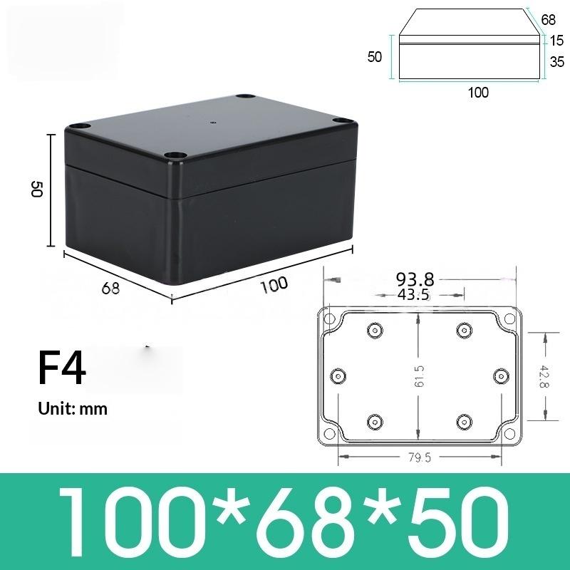 1/3 Stück Kunststoff Elektronik Projekt Instrumentengehäuse Ip65 Wasserdicht Schwarze Anschlussdose Outdoor Behälter Stromgehäuse Werkzeuge