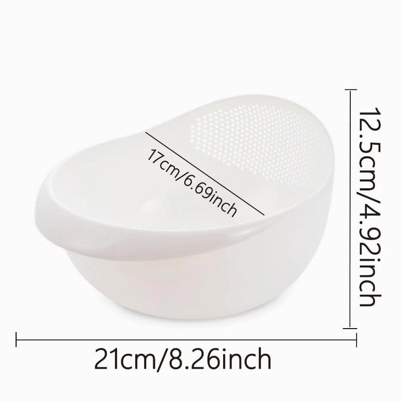 1/3 szt. - Durszlak Miska na Ryż Koszyk do Odcedzania Miska na Owoce Koszyk do Mycia z Odpływem Koszyk do Mycia Organizer do Domowej Kuchni
