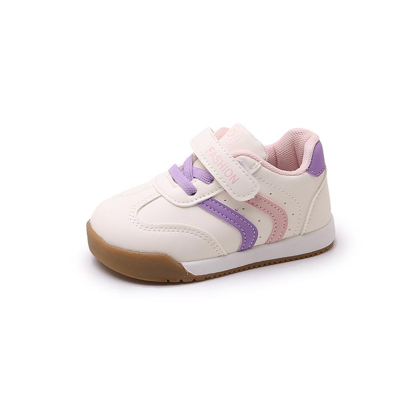 Girls shoes 2025 spring and autumn new toddler shoes boys casual shoes leather surface waterproof men's treasure Forrest Gump shoes non-slip soft sole