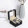 1pc High End Leather Watch Box Jewelry Packaging Rectangular Storage Box Transparent Window Jewelry 2 or 4position Watch Box