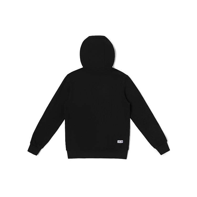 Buddy Lee Series Standard Version Hooded Long Sleeve Sweatshirt Unisex Sweatshirt Black LUT006235CRU00FK11000