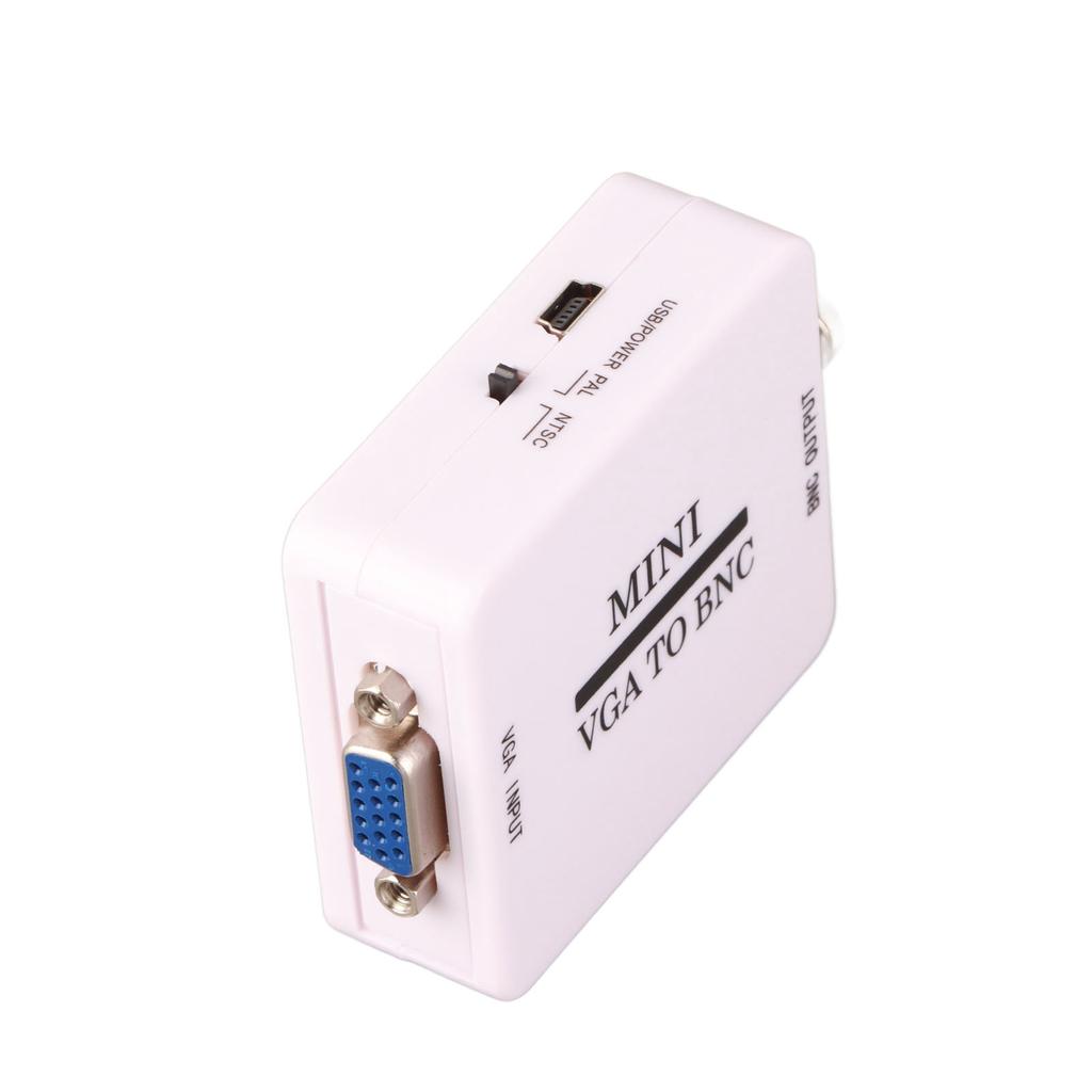 Mini HD VGA to BNC 1920 X 1080 USB Video Converter for HDTV Monitors TVs Computers