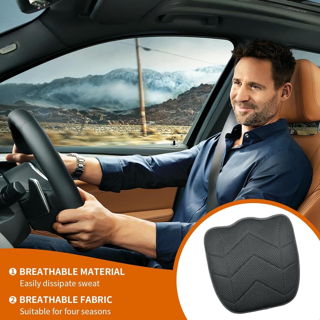 Car Seat Cushion For Driving,Slip-Resistant 3D Foam Mesh Office Chair Cushion To Relief Sciatica & Back Coccyx Tailbone Pain (1)