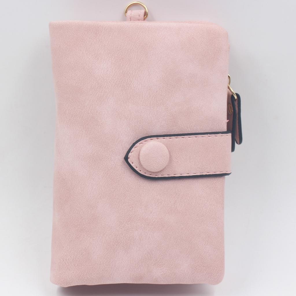 Vintage Zipper Handbag Multi Functional Handheld Leather Wallet