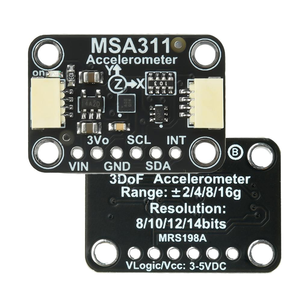 MSA311 3-Axis Accelerometer Module DC 3-5V Compatible with STEMMA QT/Qwiic No Soldering Required for STEMMA QT/Qwiic