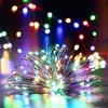 33ft 100 LED Waterproof Solar String Lights, Copper Wire String Lights for Christmas, Patio,