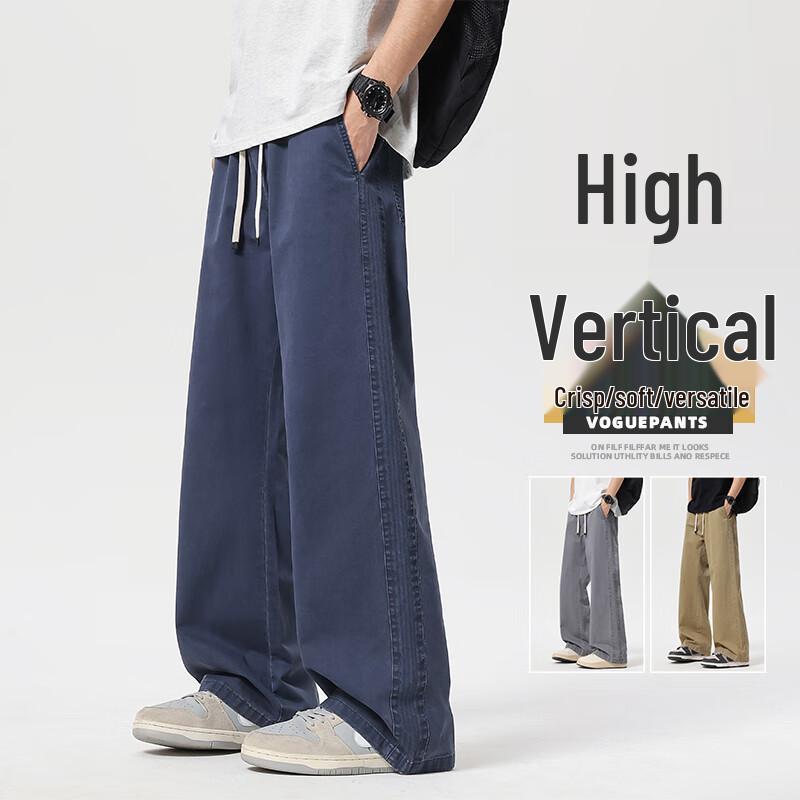 

VUUG Men s Pure Cotton Loose Straight Leg Cargo Pants 3XL