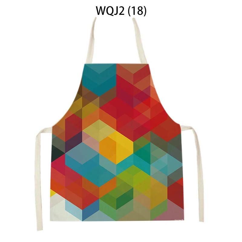 Ärmellose Küchenschürzen für Erwachsene und Kinder, ärmellose Schürzen mit abstraktem Geometriedruck, Back- und Kochzubehör, Reinigungsschürzen