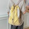 Simple Nylon Shoulder Bags Leisure Student Schoolbag Casual Drawstring Backpack  Unisex