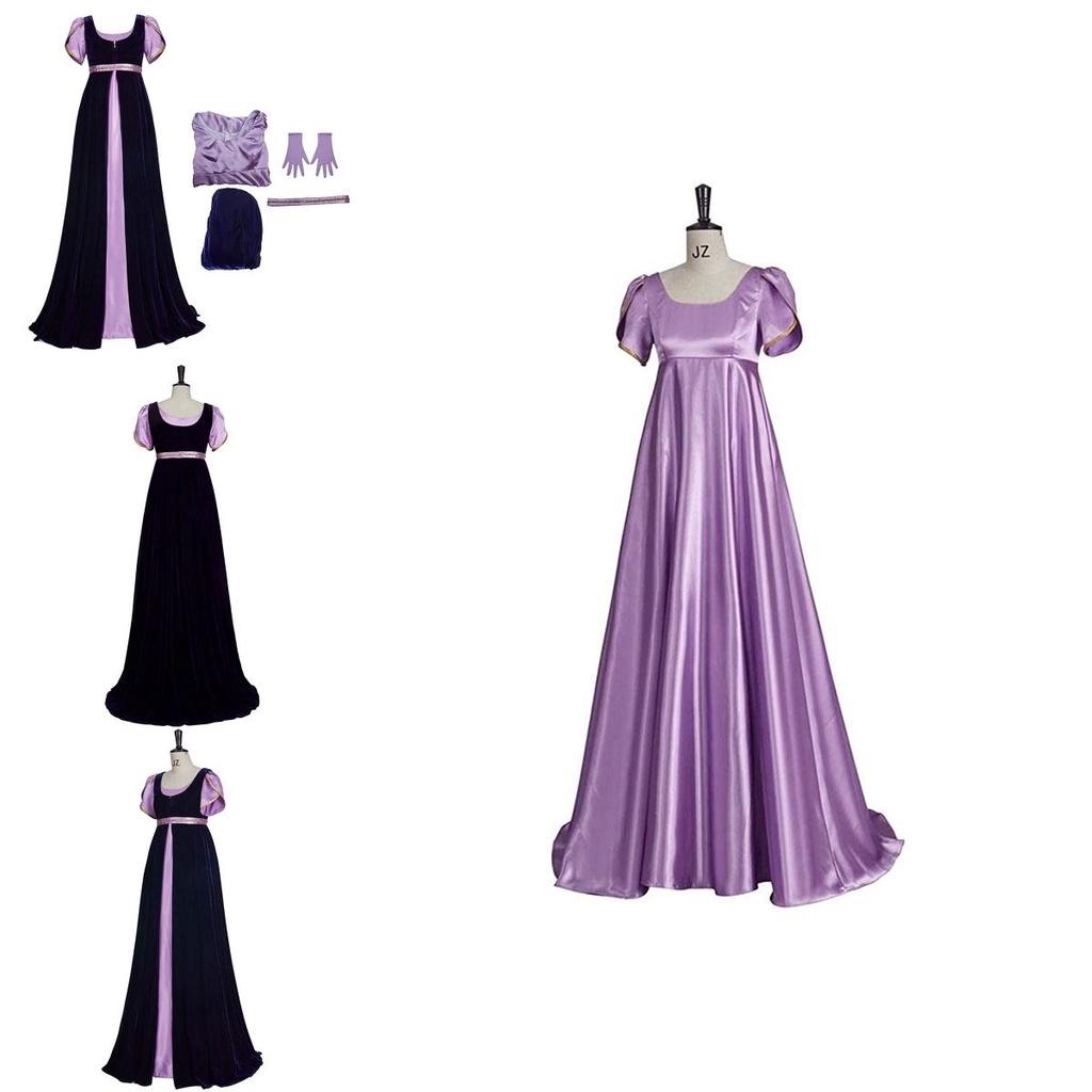 Set Vestito Lungo Bridgeton Ispirazione Vintage Per Spettacoli Teatrali