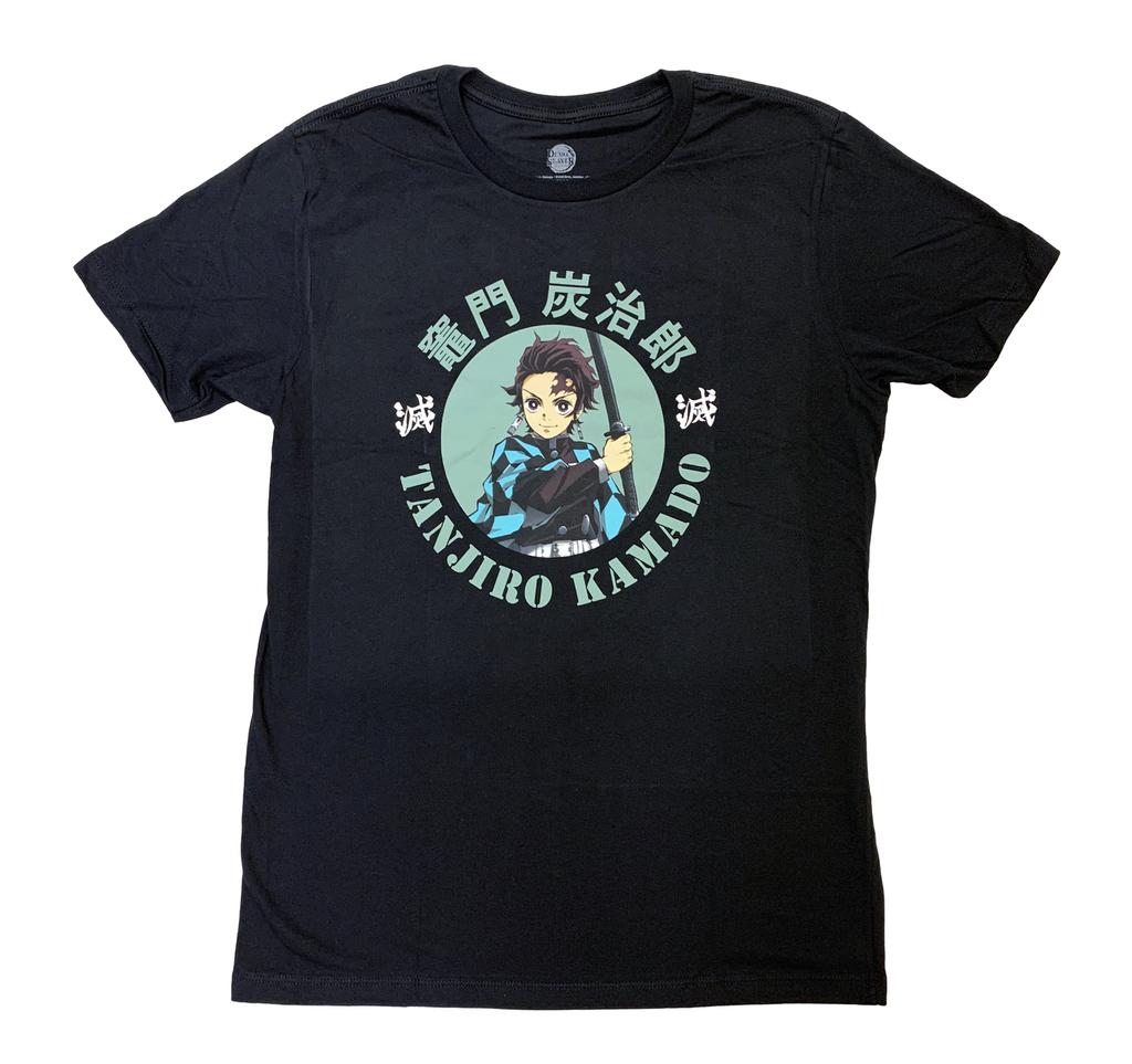 Demon Slayer Kimetsu No Yaiba Tanjiro Circle Anime Adult T-shirt