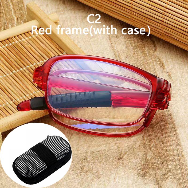 

Men ladies Folding Reading Glasses with Box Fashion Design Computer Glasses Unisex Presbyopia Prescription Eyewear with Diopter 1