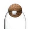Clear Cork Glass Bottle Storage Sealed Jar Candy Coffee Bean Jar 