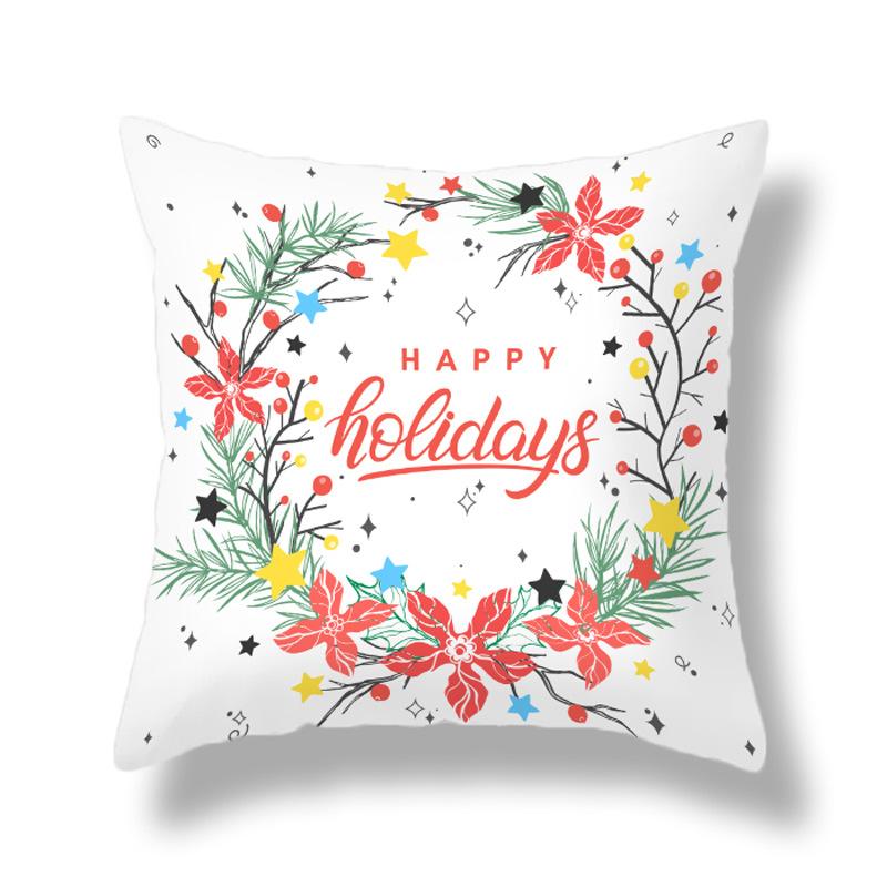Christmas Pillowcases Homewares Nordic Christmas Cartoon Digital Print Pillowcases