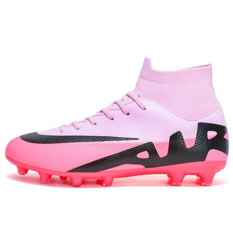 

Foreign trade large size mandarin duck high-top football shoes AG long nails TF broken nails student ping competition training sports football shoes 35