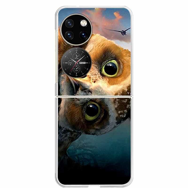 For Huawei P50 Pocket Case Transparent Clear Hard PC Phone Back Cover For Huawei P50 Pocket Cases P 50 Pocket 2022 Shells Capa