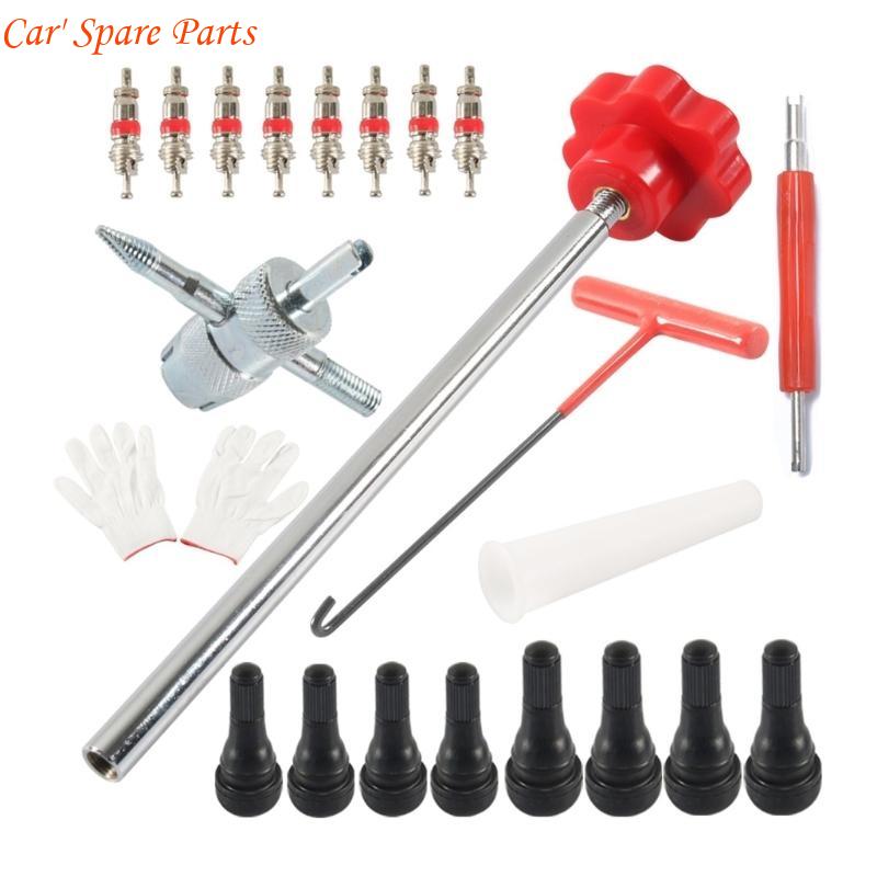 

Y4UA 22pcs Car Tire Repair set Efficient Puncture Fixing Tool set for Emergency Use красный